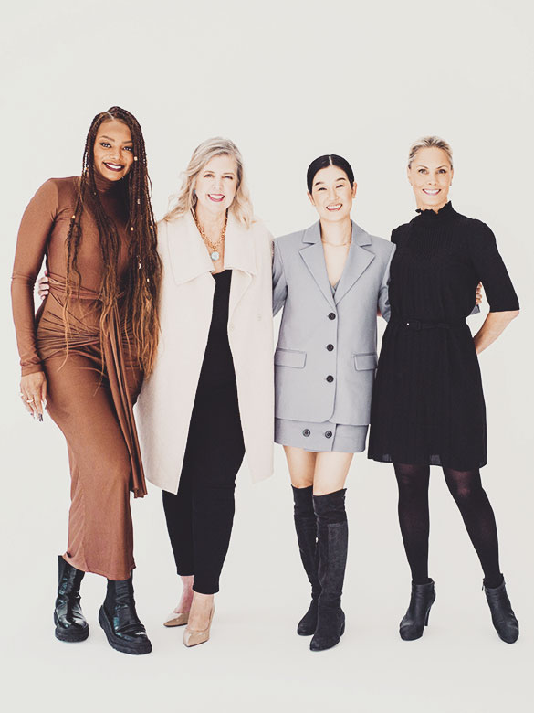 Stock photo of female founders standing together