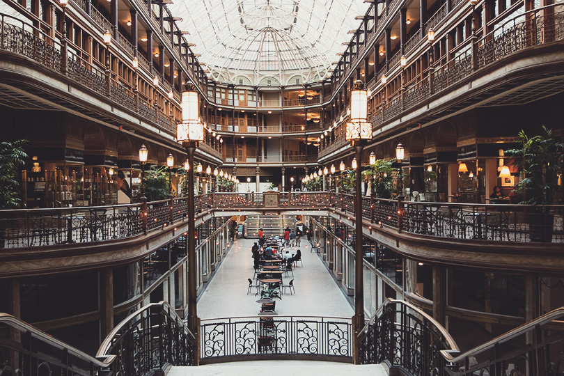 Grand Old Arcade with Glass Ceiling, Cleveland, Ohio
