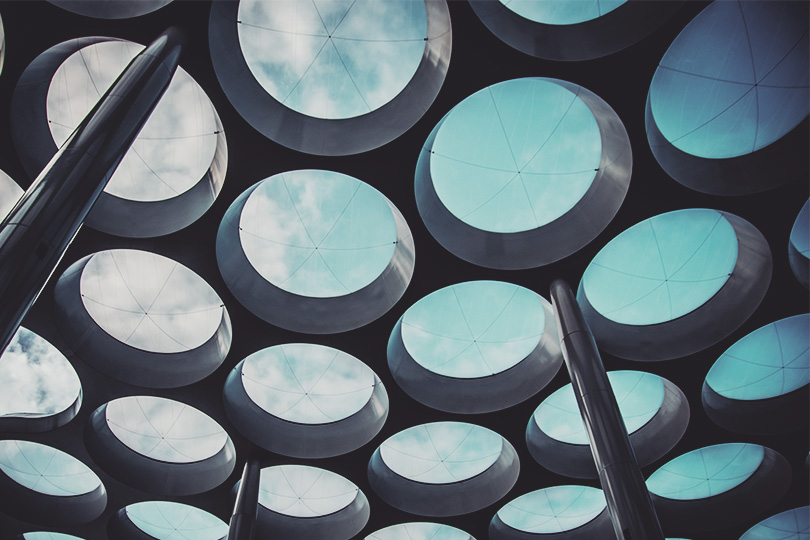 Wide angle view of the station patio