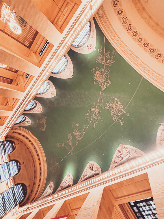 Grand Central Terminal Ceiling with mural