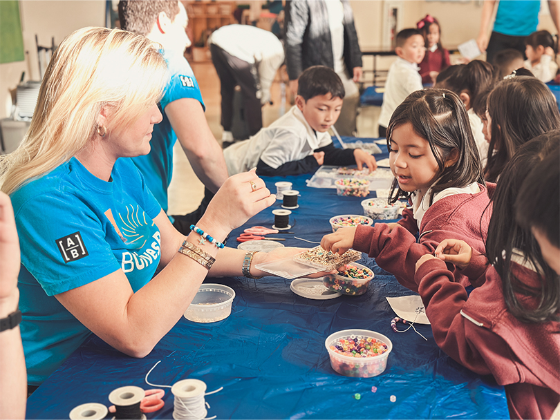 Alliance Bernstein volunteers at a community event